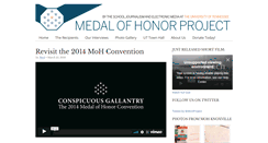 Desktop Screenshot of medalofhonorproject.org