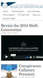 Mobile Screenshot of medalofhonorproject.org
